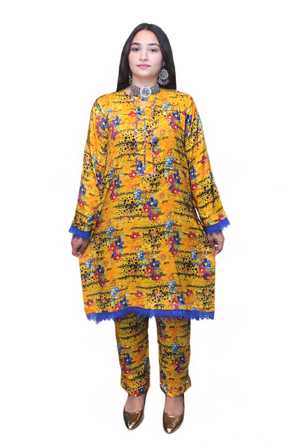 Top Grade Floral Linen 2-Piece Suit