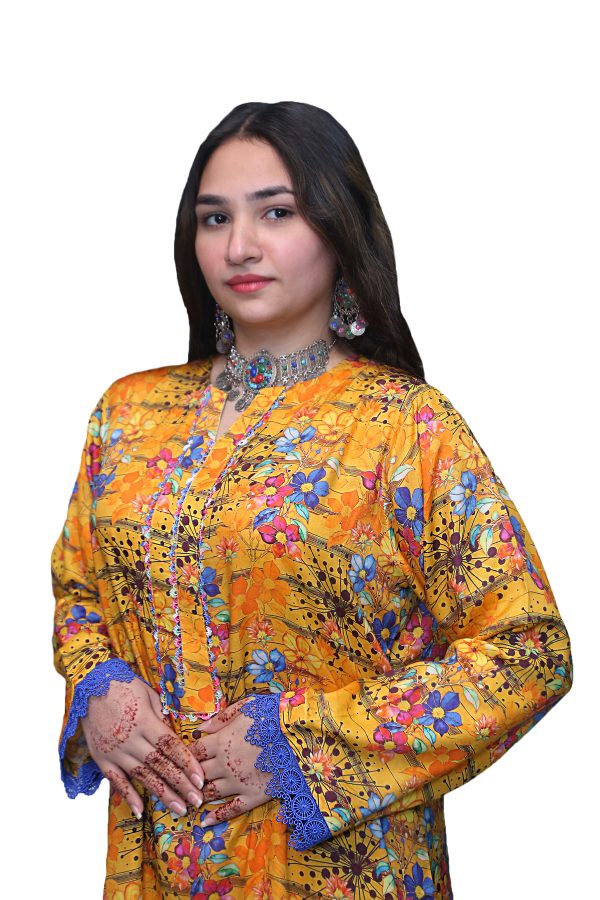 Top Grade Floral Linen 2-Piece Suit - Image 3
