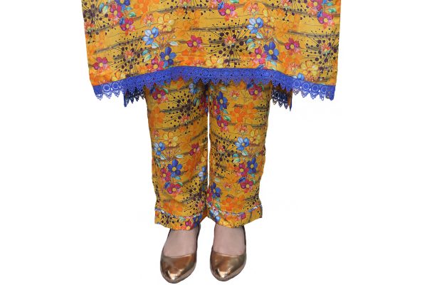Top Grade Floral Linen 2-Piece Suit - Image 2