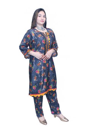 Top Grade Floral Linen 2-Piece Suit