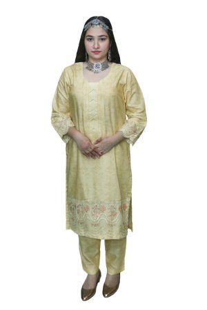 Top Grade Powder Printed Linen 2-Piece Suite.
