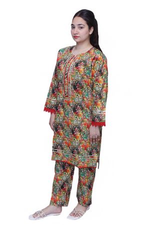 Top Grade Khaddar 2-Piece Suit  (All Over)