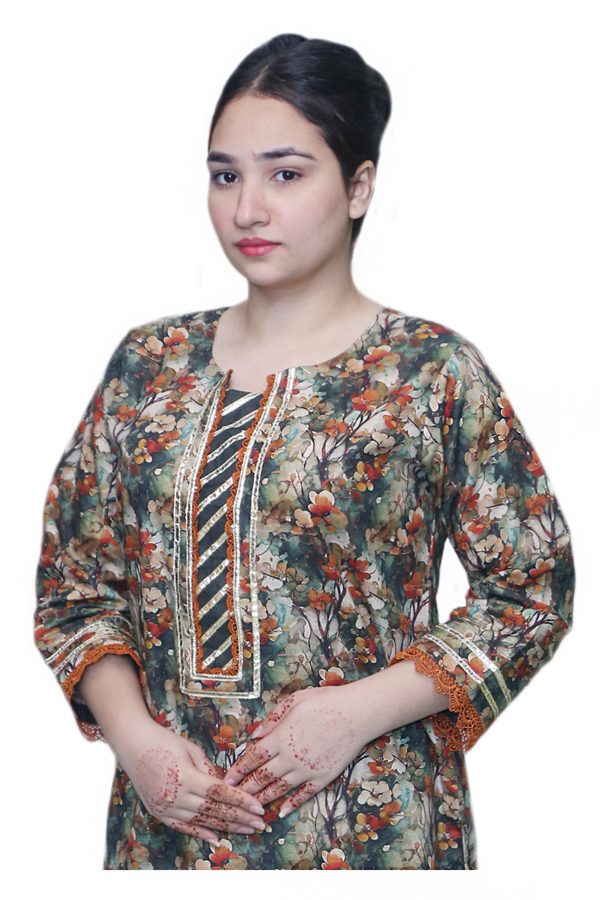 Top Grade Khaddar 2-Piece Suit (Matching Trouser) - Image 4