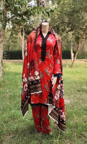 Top Grade Floral Linen 3-Piece Suit