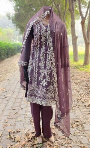 Top Grade Reshmi Embroided 3-Piece Suit