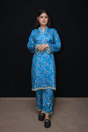 Top Grade Floral Linen 2-Piece Suit